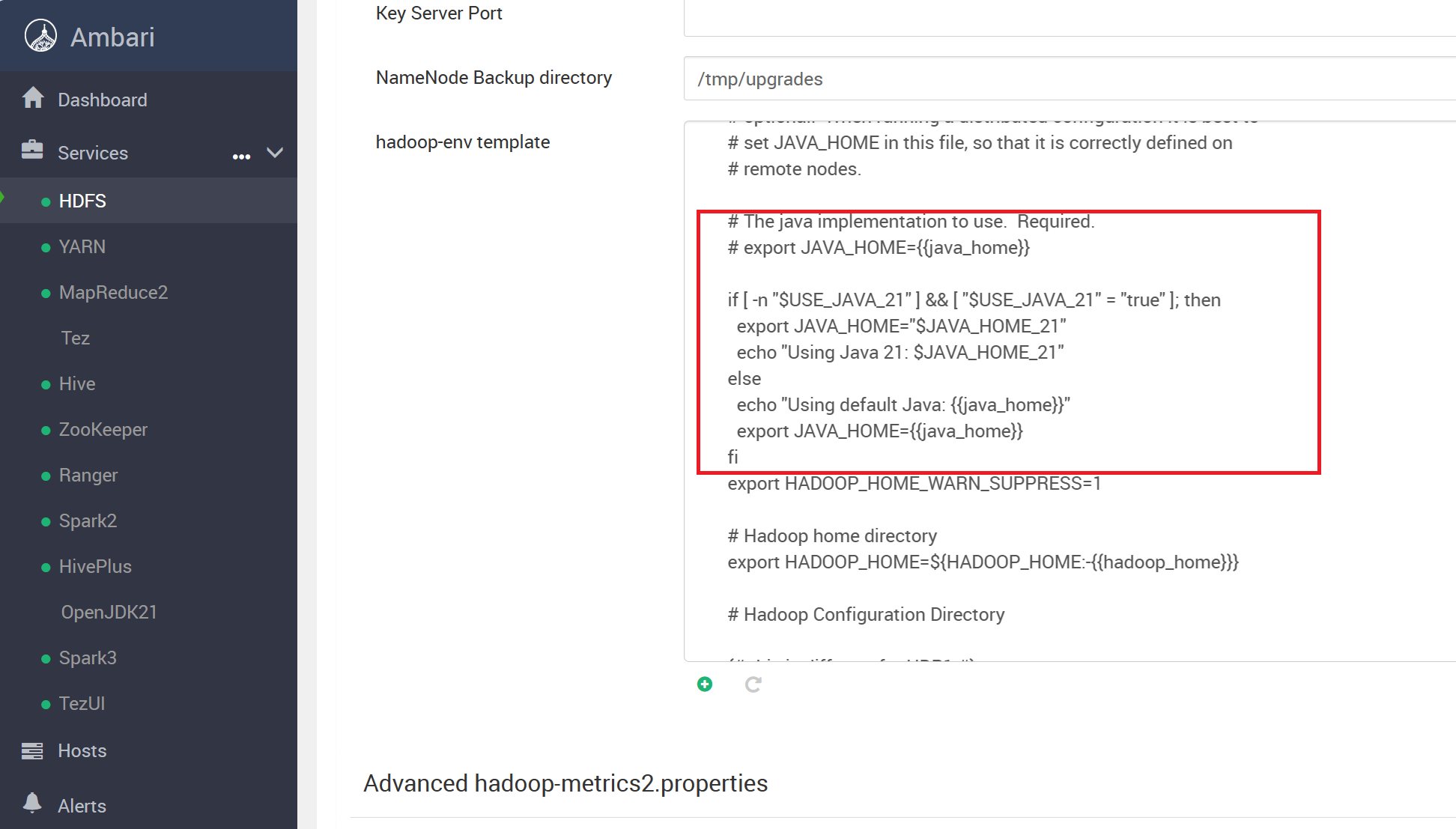 hadoop-env