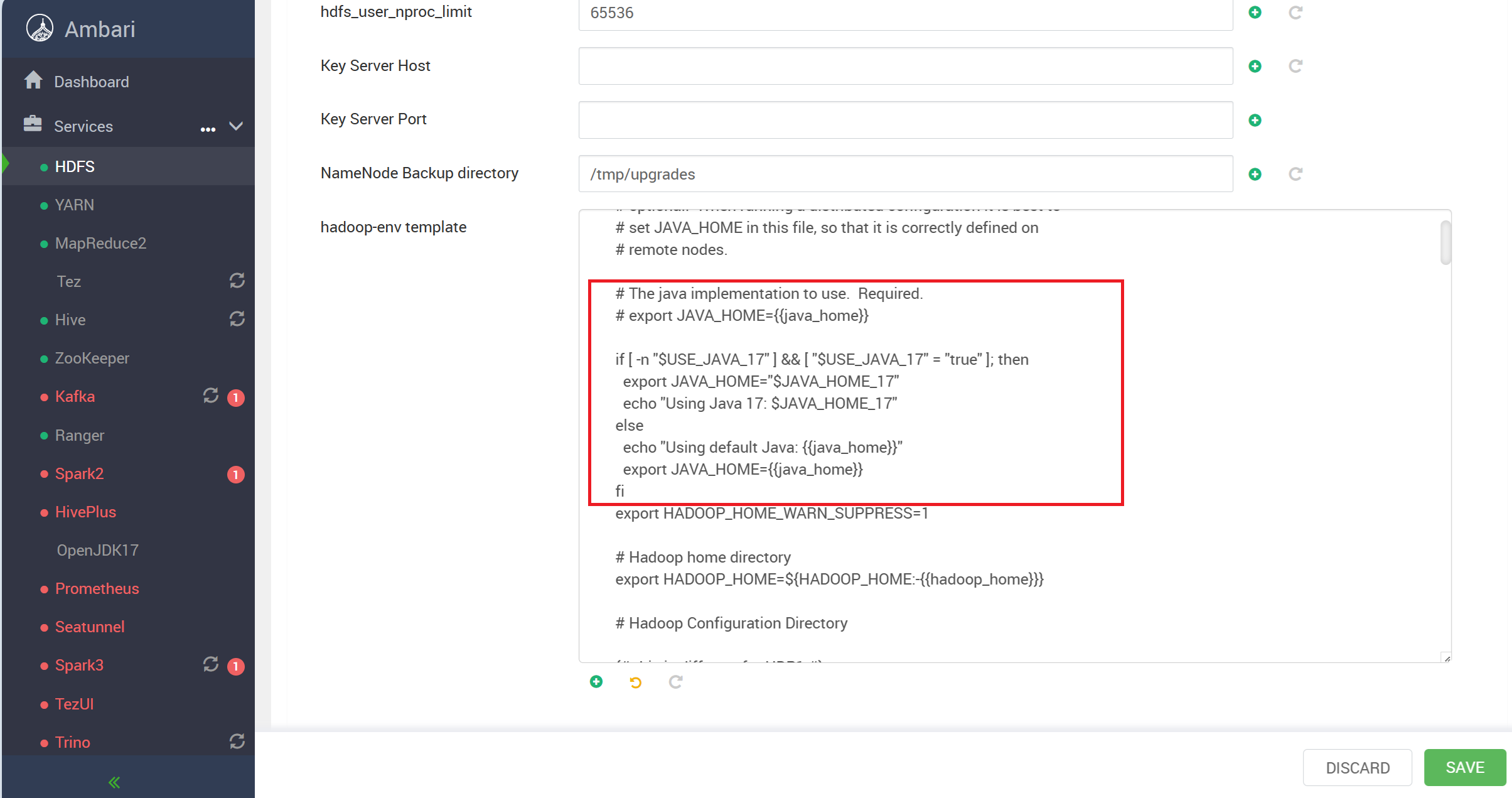 hadoop-env